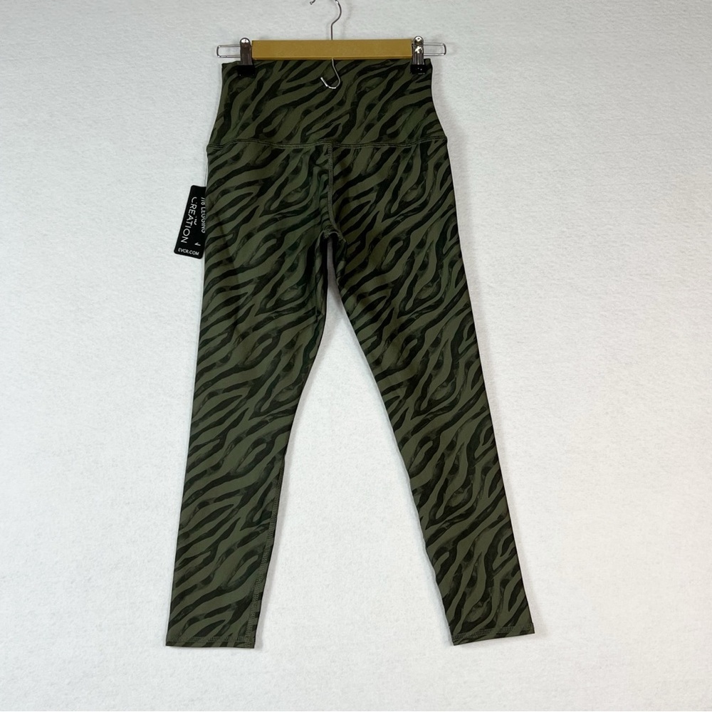 Evolution and Creation green zebra print leggings NWT - Picture 5 of 9
